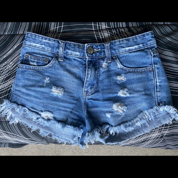 Free People Jean Shorts - Picture 1 of 9